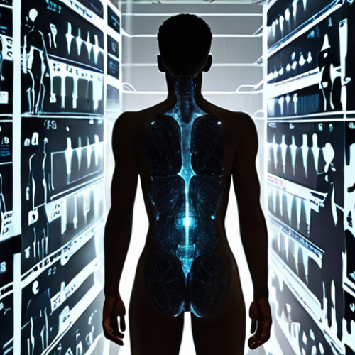 Home 11 Digital artwork of an individual's silhouette standing before a complex, glowing AI interface that projects distorted or fragmented data streams, subtly hinting at inherent algorithmic bias. The background shows blurred, diverse human figures, representing the vast, potentially biased datasets. The overall impression is a feeling of helplessness or unfairness in the face of an opaque, decision-making AI system. Modern, dramatic lighting, high detail, digital painting, conceptual art.