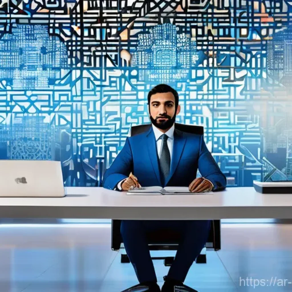 AI 바이어스 감지 및 완화 프로그램의 효과 분석 - **Prompt:** A visually striking, contemporary office scene in an Arab city, showcasing a professiona...
