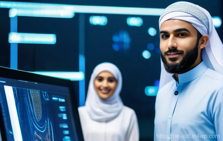 AI 바이어스 감지 및 완화 프로그램의 효과 분석 - **Prompt:** A compelling image depicting a young Arab woman, professionally and modestly dressed in ...
