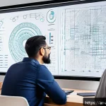 AI의 편향 문제 해결을 위한 산업 동향 - A diverse team of AI developers, data scientists, and ethics experts collaborating around a large ta...