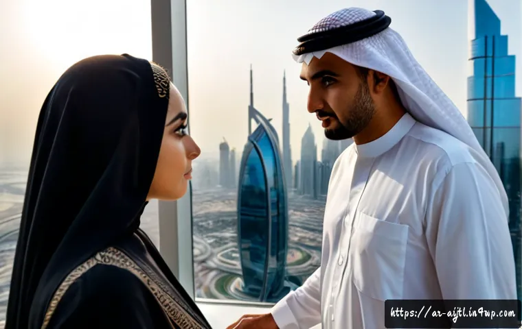 AI 바이어스 관리  실무 가이드 - Photorealistic modern Middle Eastern office, an Arab data analyst in modest professional attire revi...